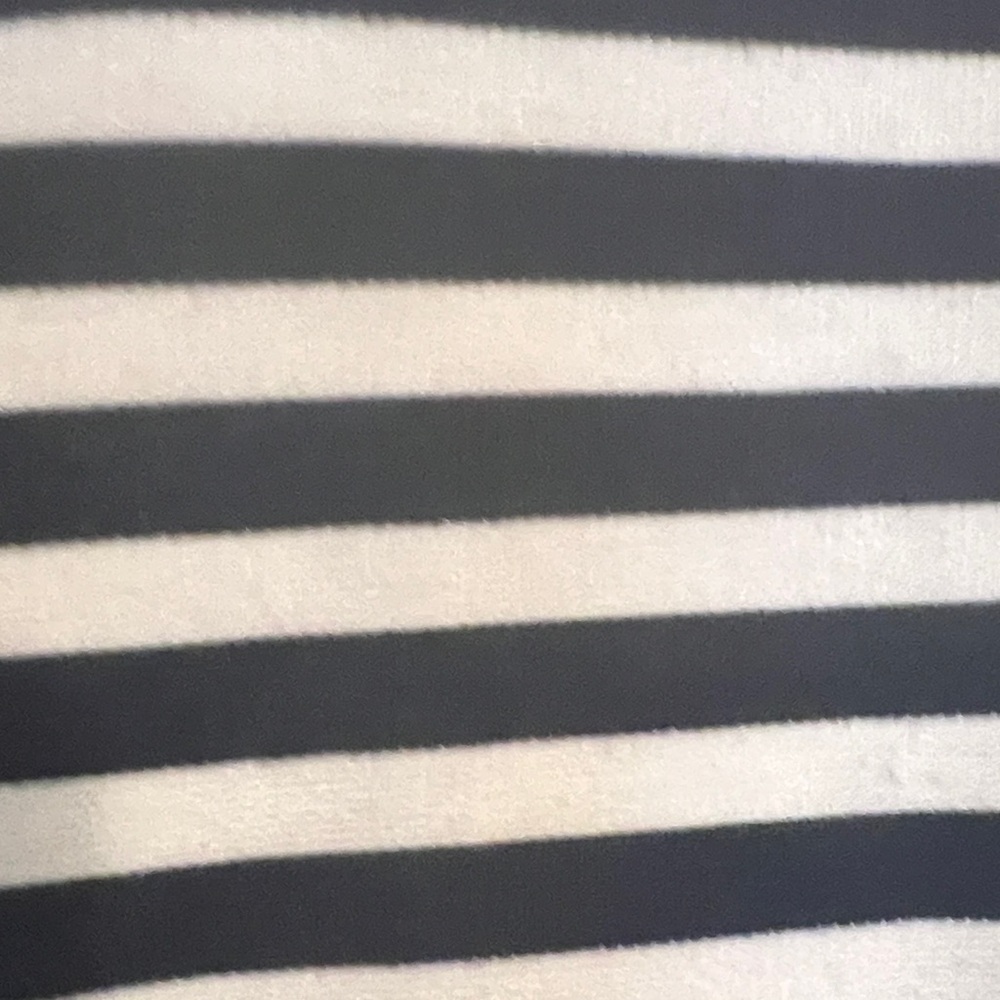 Christian Siriano Black and White Striped Hooded Zip Jacket - Picture 3 of 9